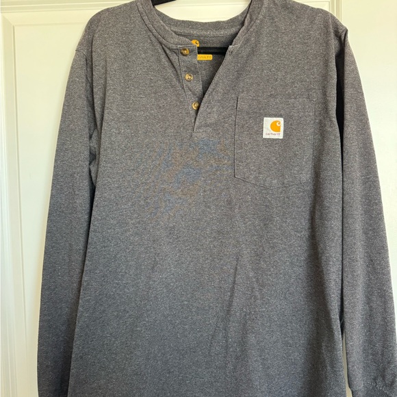 Carhartt Men's Grey Long Sleeve Shirt - Picture 1 of 3